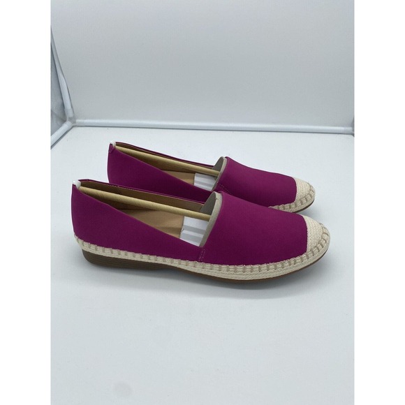 New Dansko Womens Leather Lesley Espadrille Slip-Ons Fuchsia Pink EU 39 US 8.5-9 - Picture 4 of 8